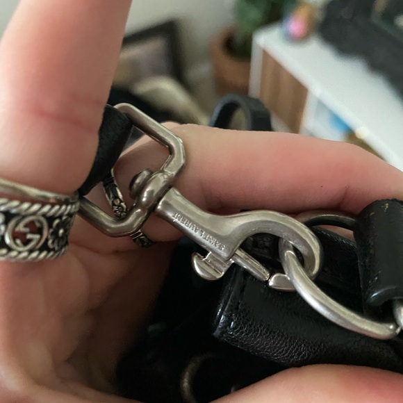 SAINT LAURENT STUDDED SMALL EMMANUELLE FRINGE BAG - Picture 7 of 15